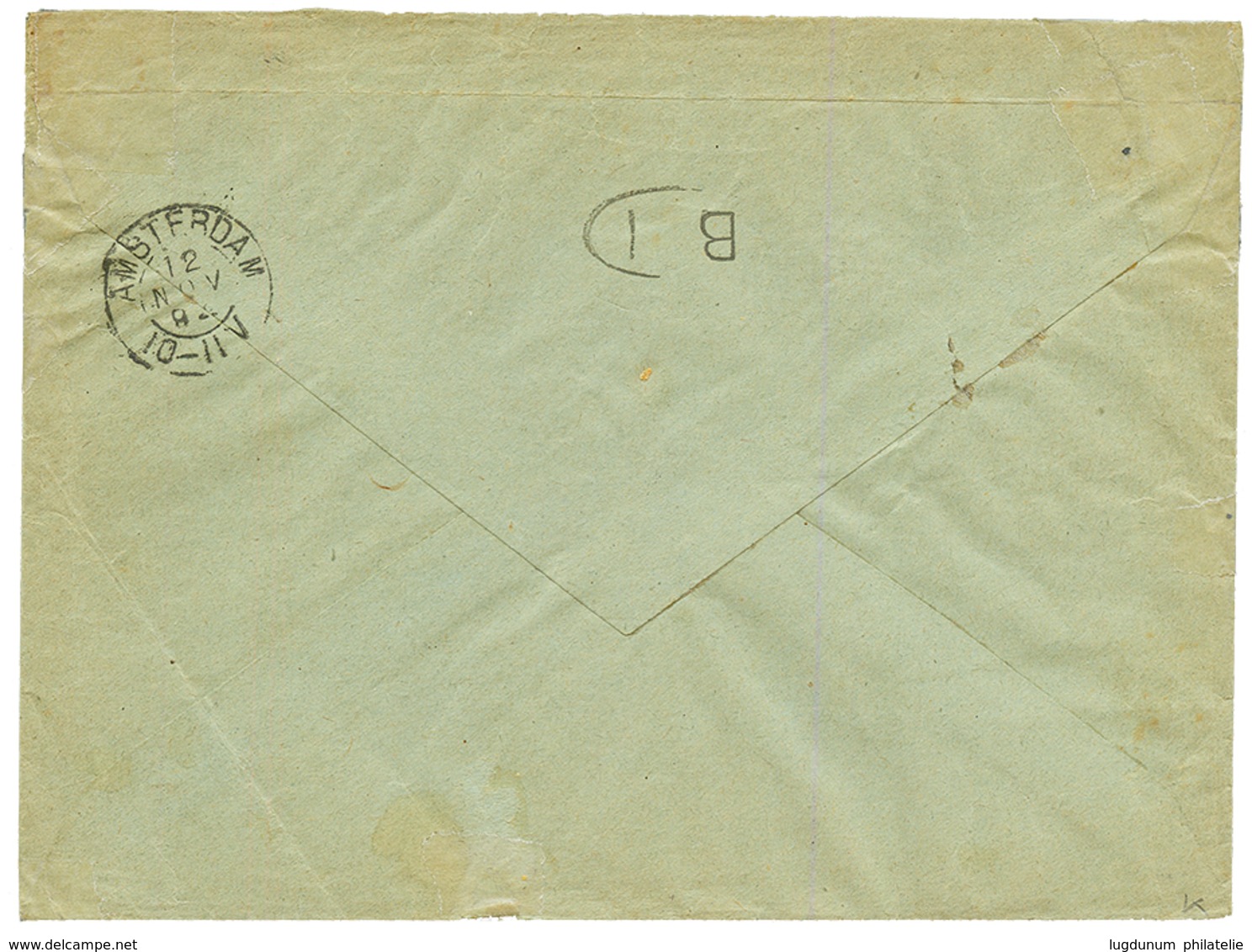 SURINAME : 1894 1cx3(1 Stamp With Fault) + 12 1/2c + 5c Unperf (Postal Stationery Cut !) Canc. NEDERL. PAKETBOOT On Cove - Suriname ... - 1975