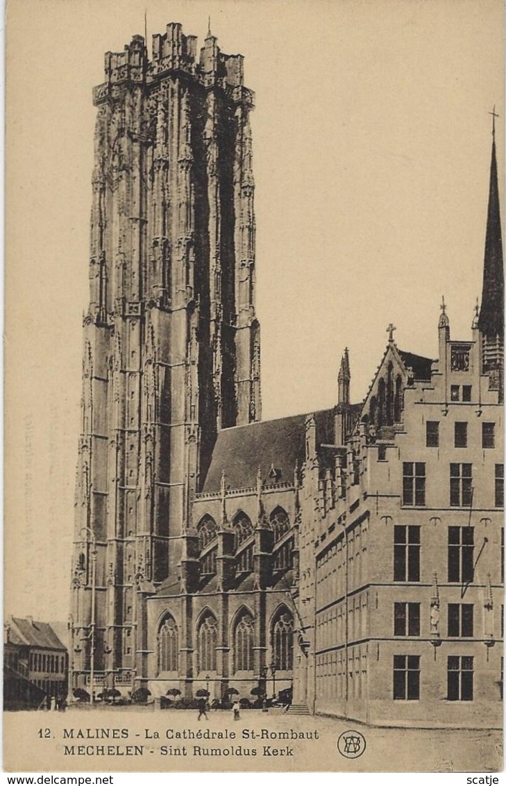 Malines.  -   La Cathédrale St-Rombaut. - Mechelen