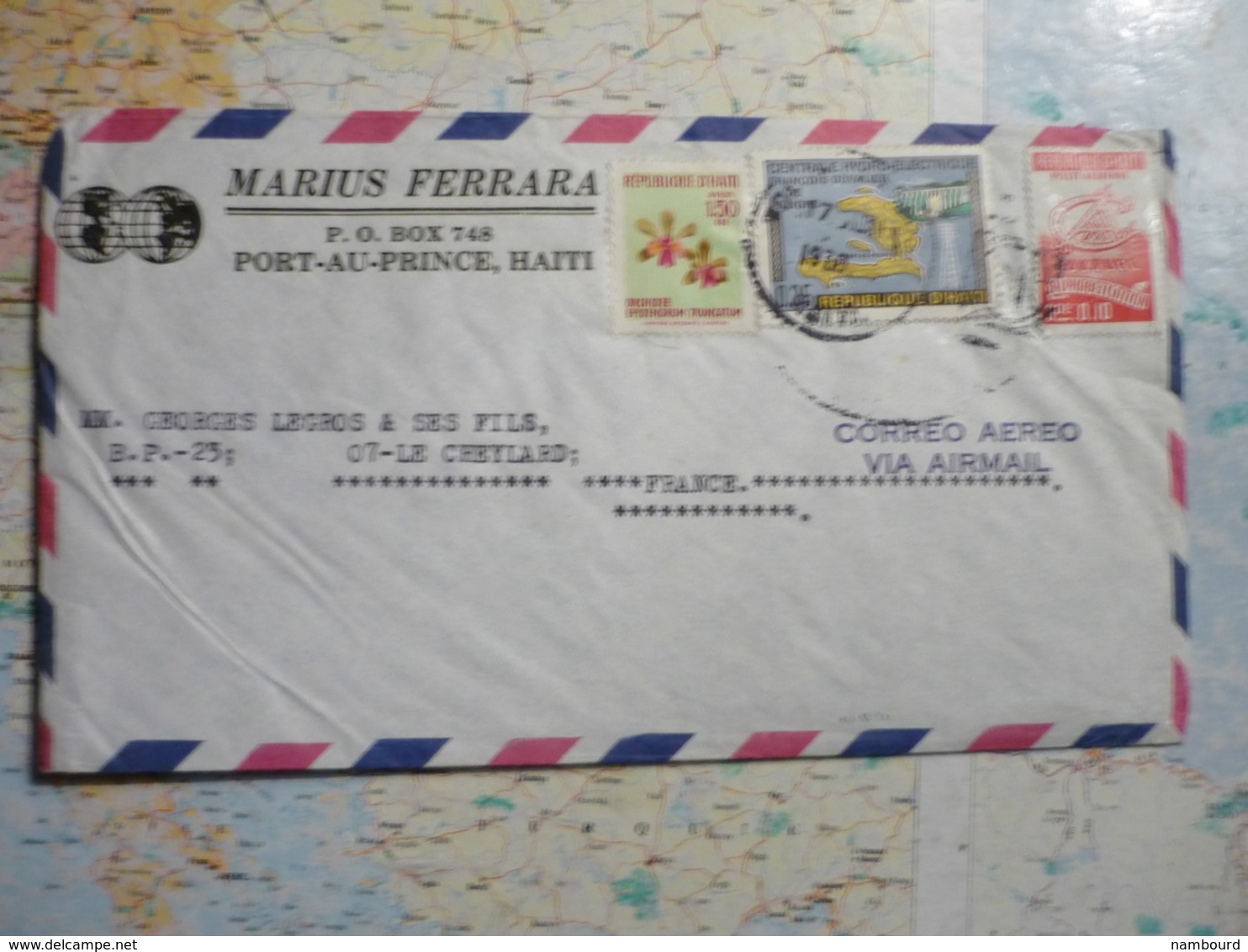 Lettre De Port Au Prince 17/08/1970 - Hawaï