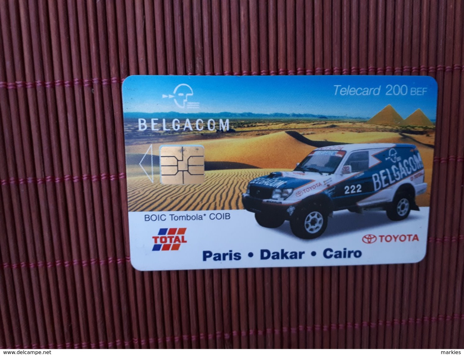 Phonecard Paris-Dakar Used - Avec Puce