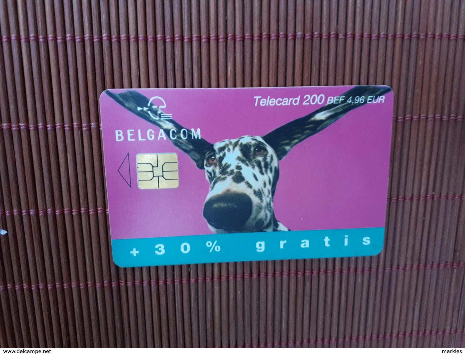 Phonecard Dog Belgium Used - With Chip