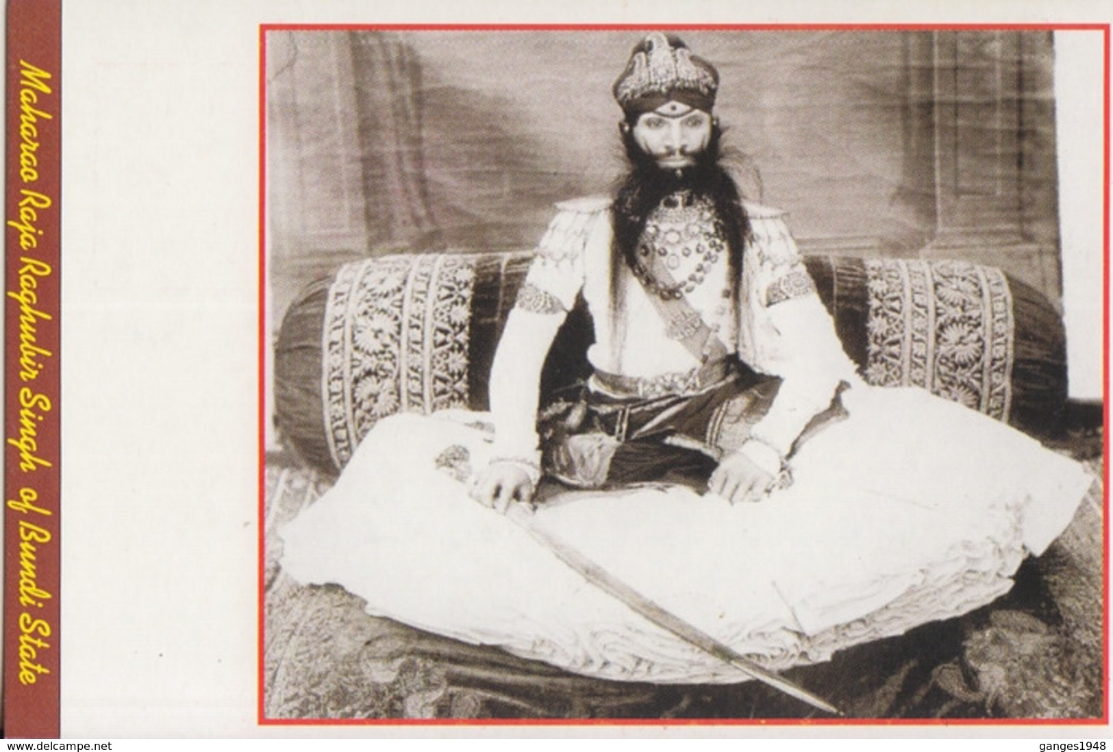 BUNDI  Maharao Raja Raghubir Singh  Picture Card # 74658 Inde India Indien - Bundi