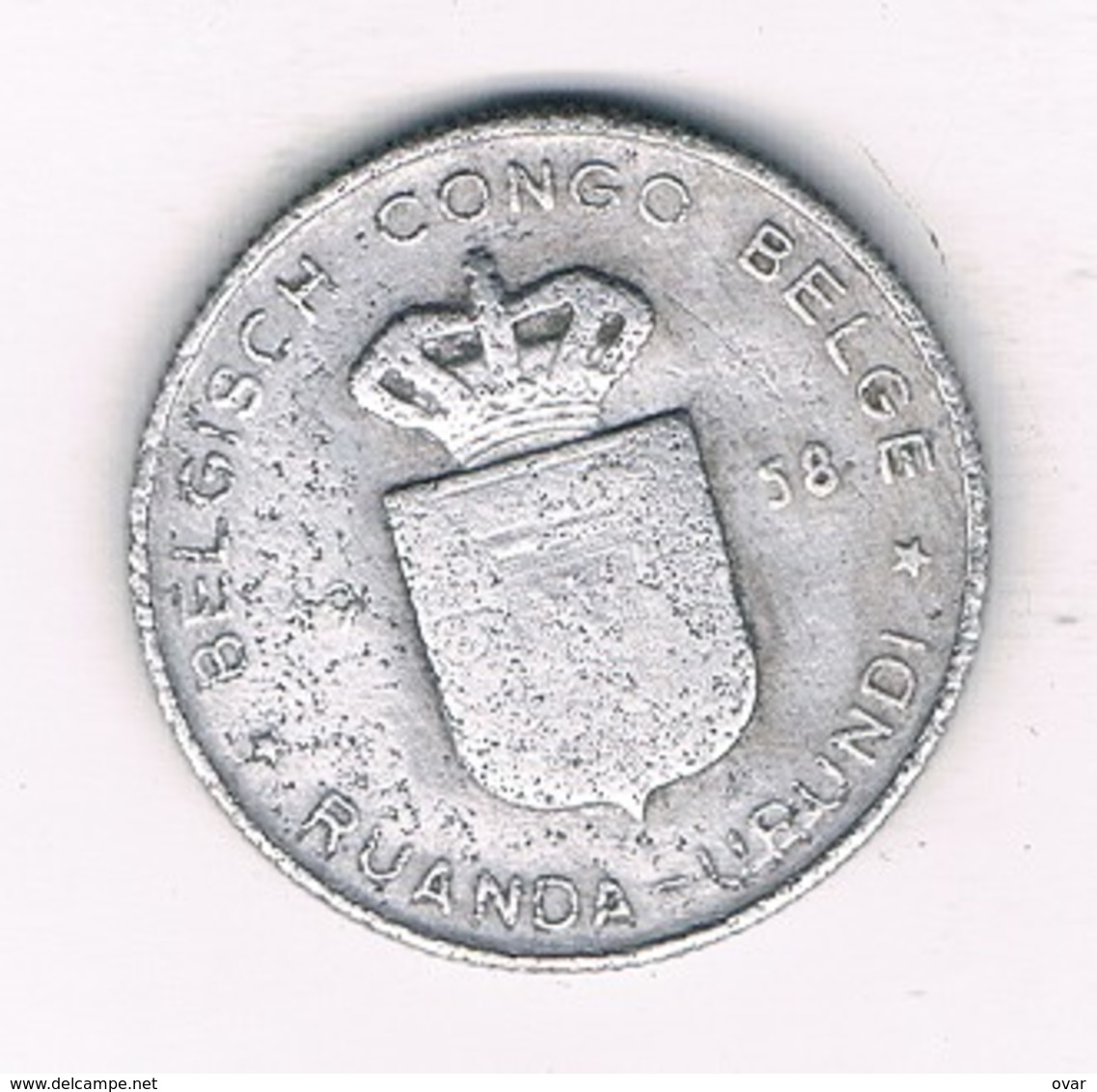 1 FRANC 1958  BELGISCH CONGO /8454/ - 1951-1960: Boudewijn I