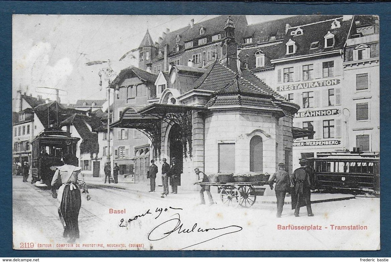 BASEL - Barfusserplatz - Tramstation - Basel