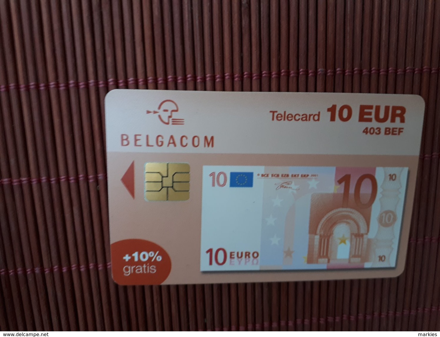Banknote Phonecard 10 Euro DH 31/12/2004 Low Number 000839 Used Rare - Met Chip