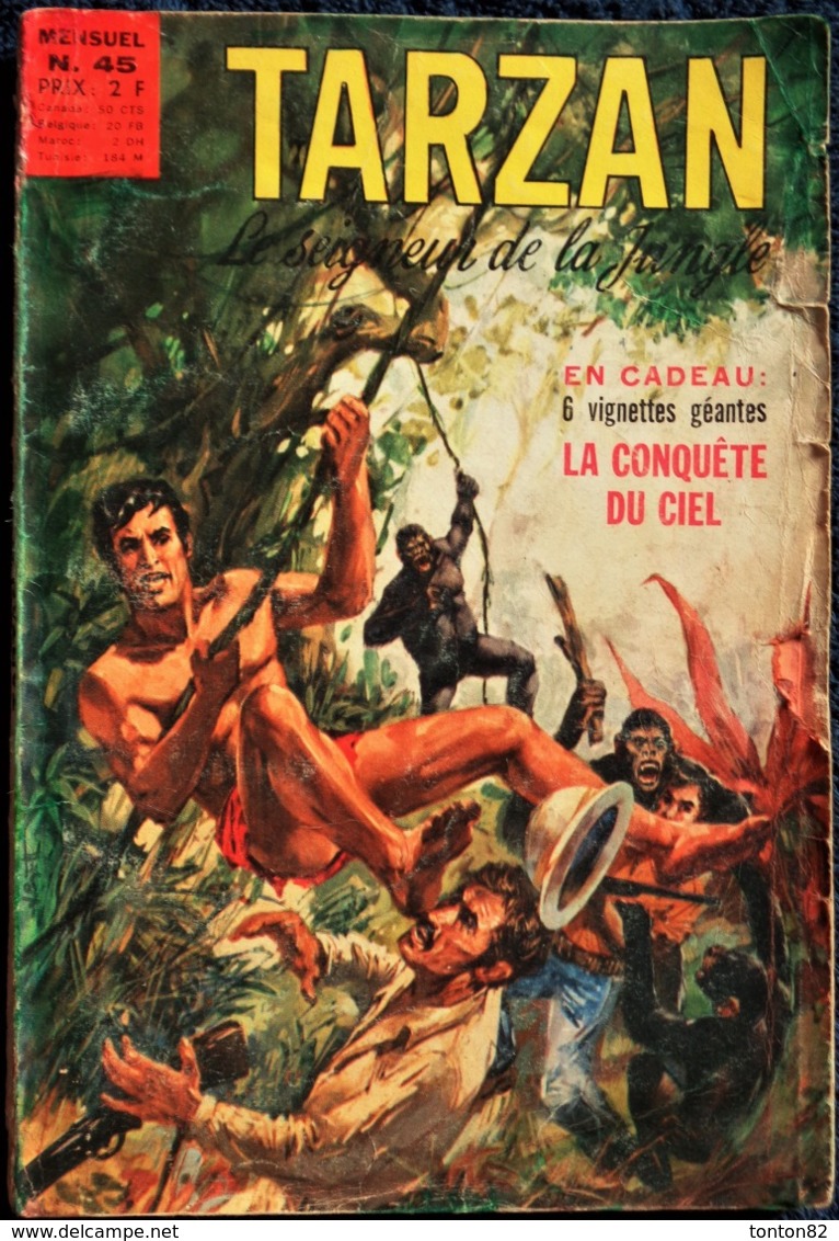 TARZAN - Mensuel N° 45 - SAGÉDITION - ( 1971 ) . - Tarzan