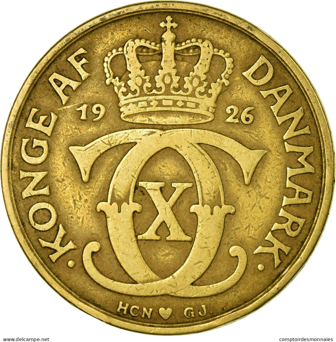 Monnaie, Danemark, Christian X, 2 Kroner, 1926, Copenhagen, TB+ - Denmark