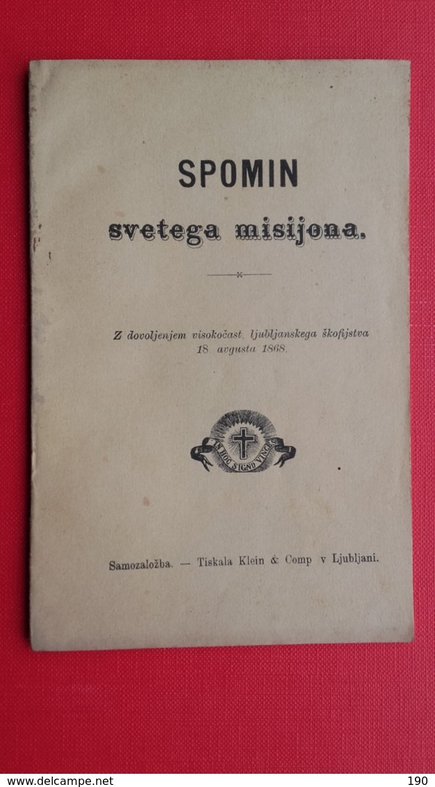 Anton Martin Slomsek(pesmi).SPOMIN Svetega Misijona.Ljubljana - Langues Slaves