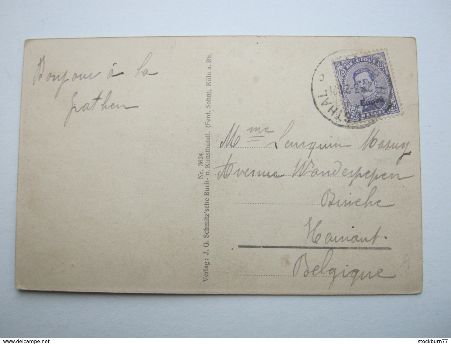 1921 Carte Postale - OC55/105 Eupen & Malmédy