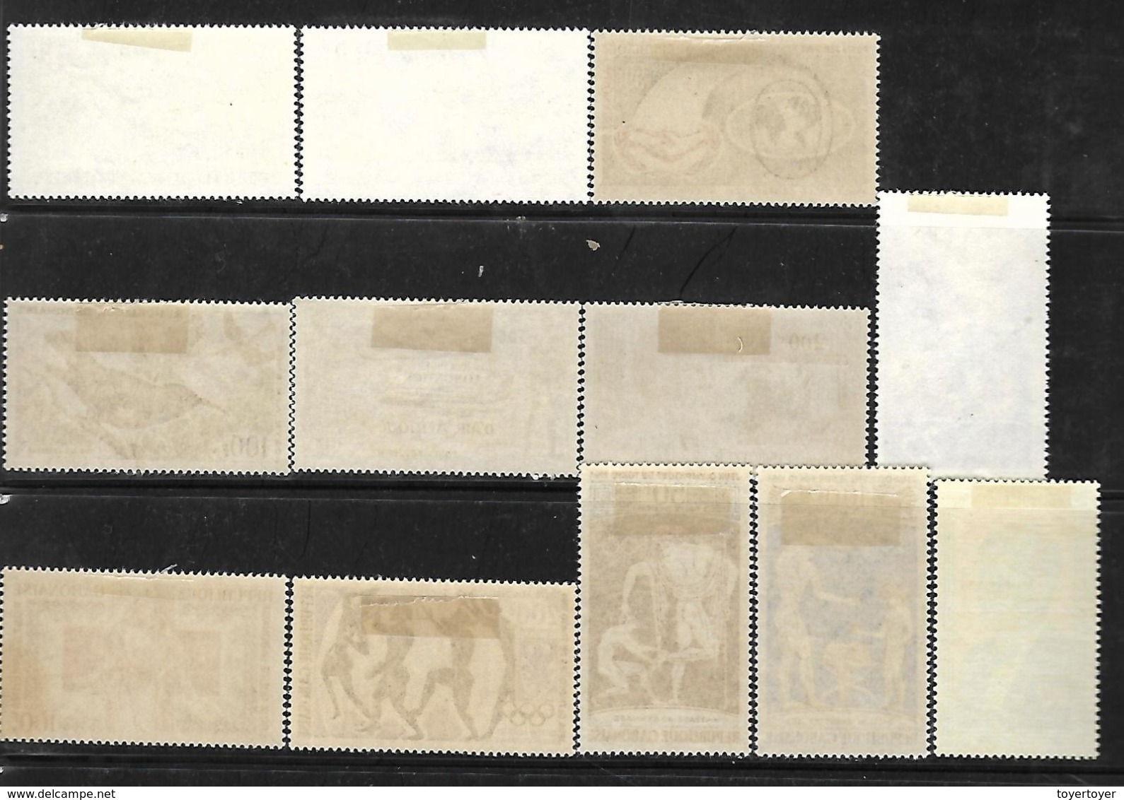 C 71 Gabon Après Indépendance Lot De 12 Timbres De PA N+ - Gabon (1960-...)