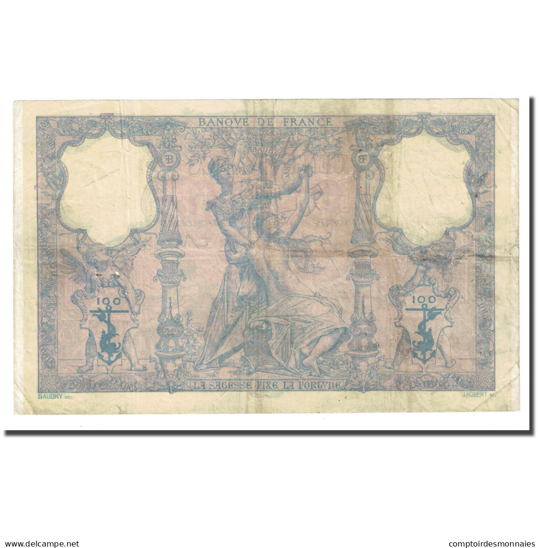 France, 100 Francs, Bleu Et Rose, 1900-06-05, TTB, Fayette:21.13, KM:65b - 100 F 1888-1909 ''Bleu Et Rose''