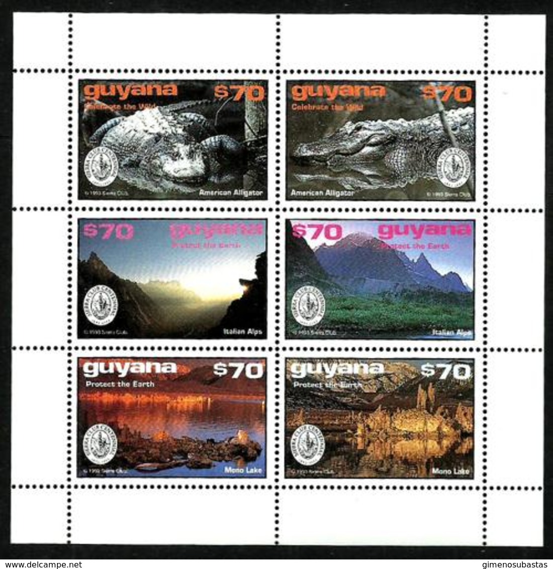 Guyana Nº 3449/54 En Nuevo - Guyana (1966-...)