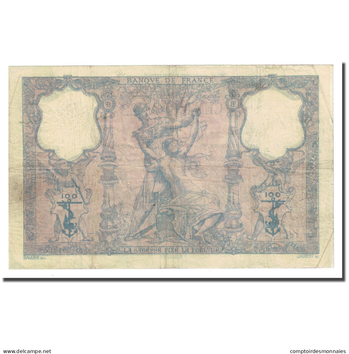 France, 100 Francs, Bleu Et Rose, 1899-09-27, TTB, Fayette:21.12, KM:65b - 100 F 1888-1909 ''Bleu Et Rose''