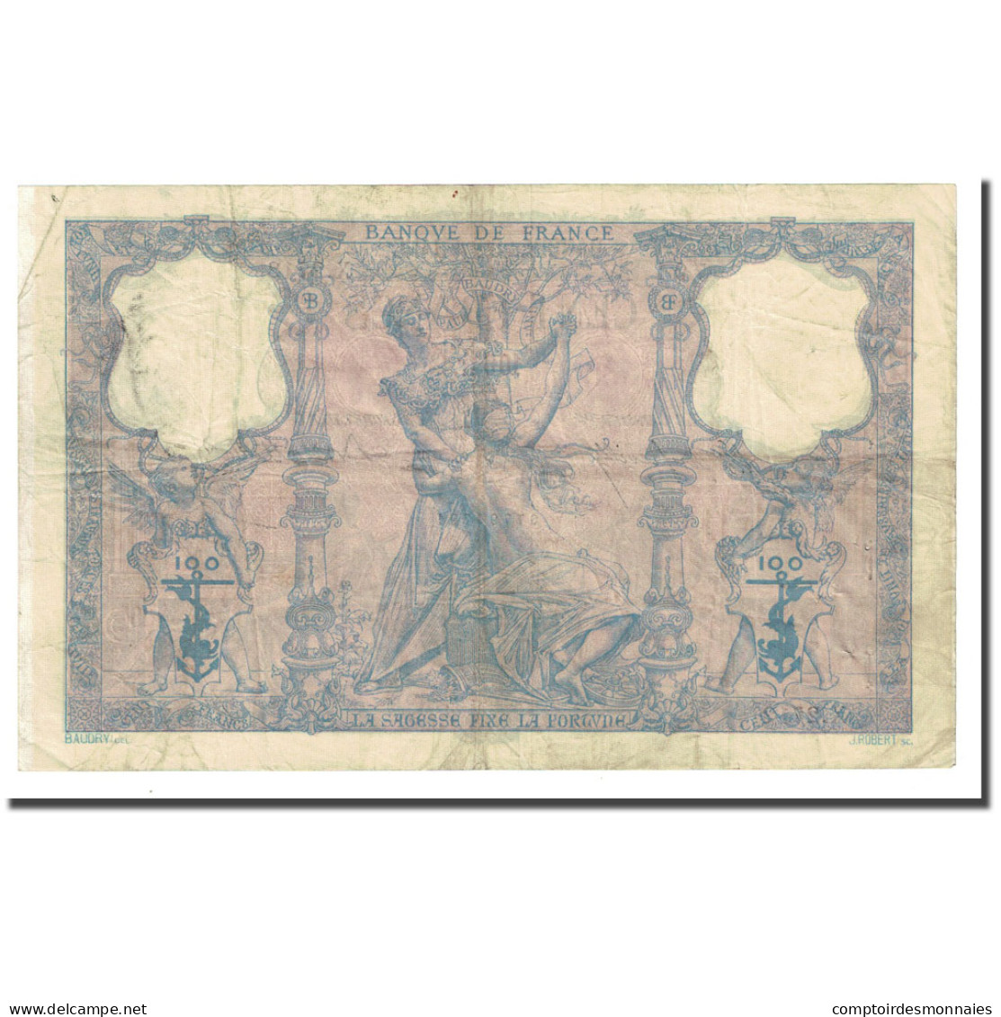 France, 100 Francs, Bleu Et Rose, 1899-08-18, TTB, Fayette:21.12, KM:65b - 100 F 1888-1909 ''Bleu Et Rose''