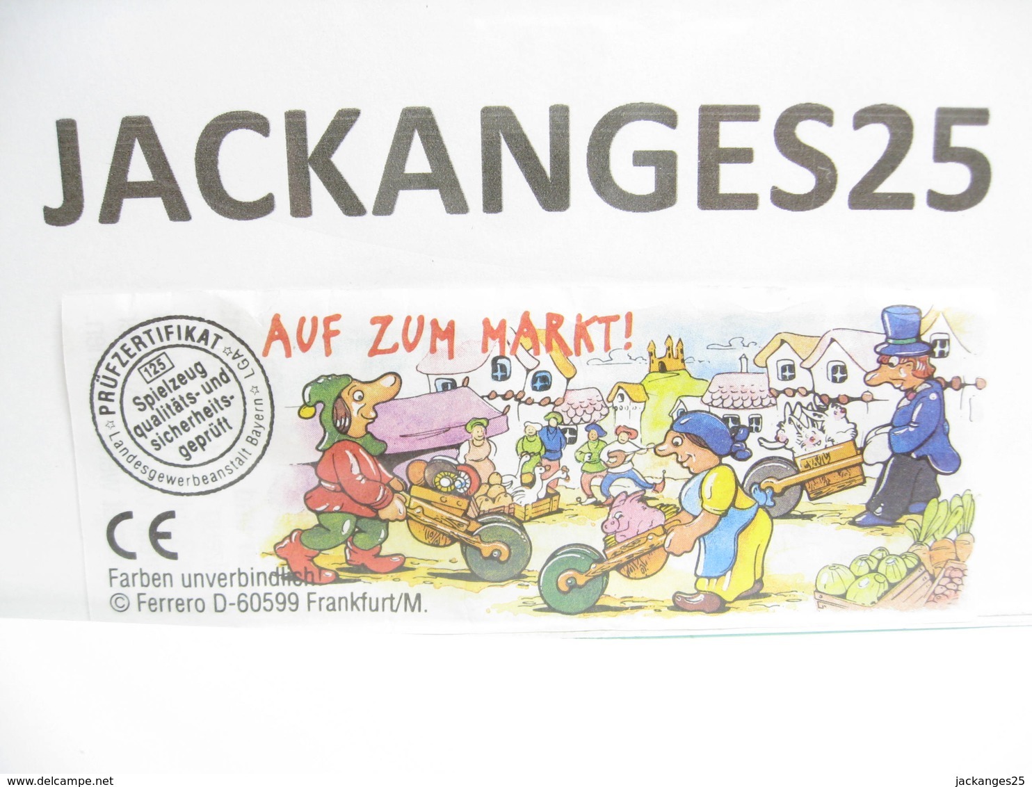 KINDER  ALLEMAND  635618  1998   + BPZ - Steckfiguren