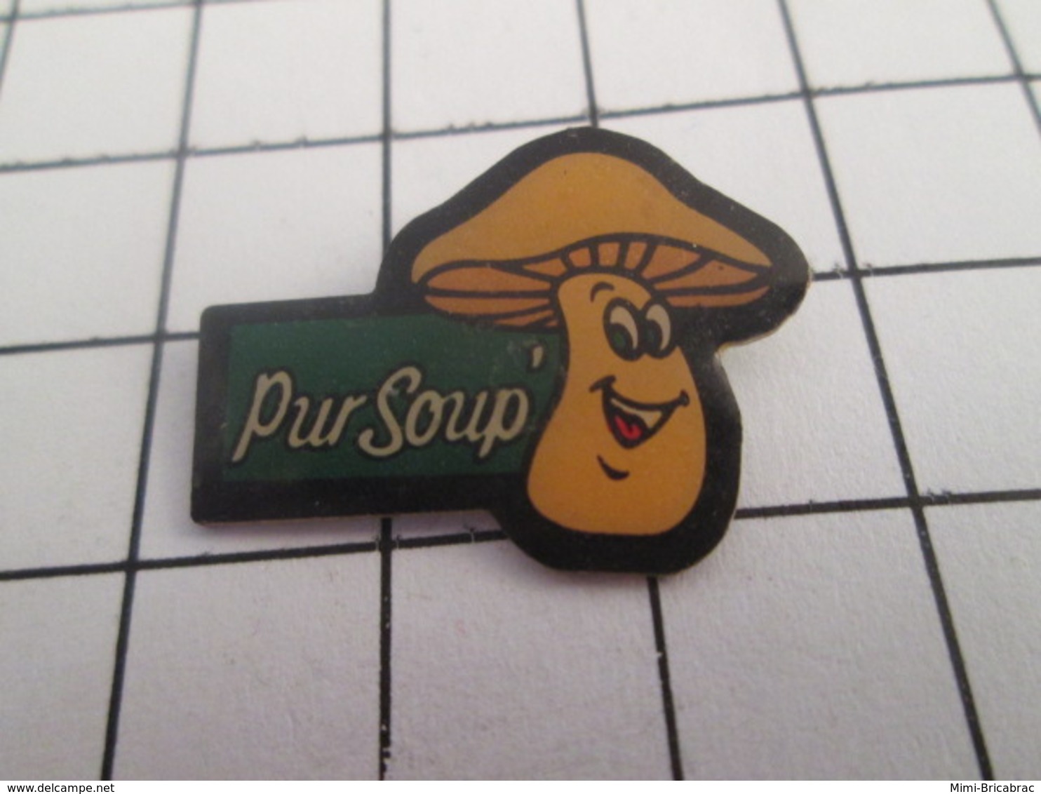 719 (pas 717)  PINS PIN'S / Beau Et Rare : Thème ALIMENTATION / SOUPE AUX CHAMPIGNONS CEPE PUR'SOUP - Levensmiddelen