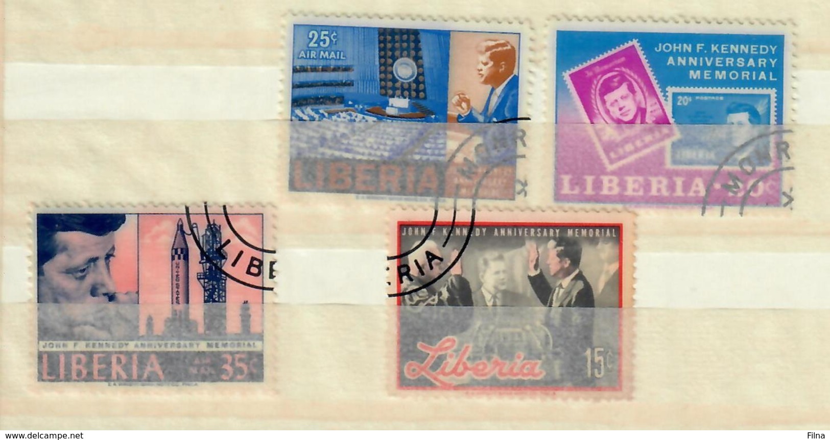 LIBERIA 1966 - JOHN KENNEDY - SERIE COMPLETA - USATI - Liberia