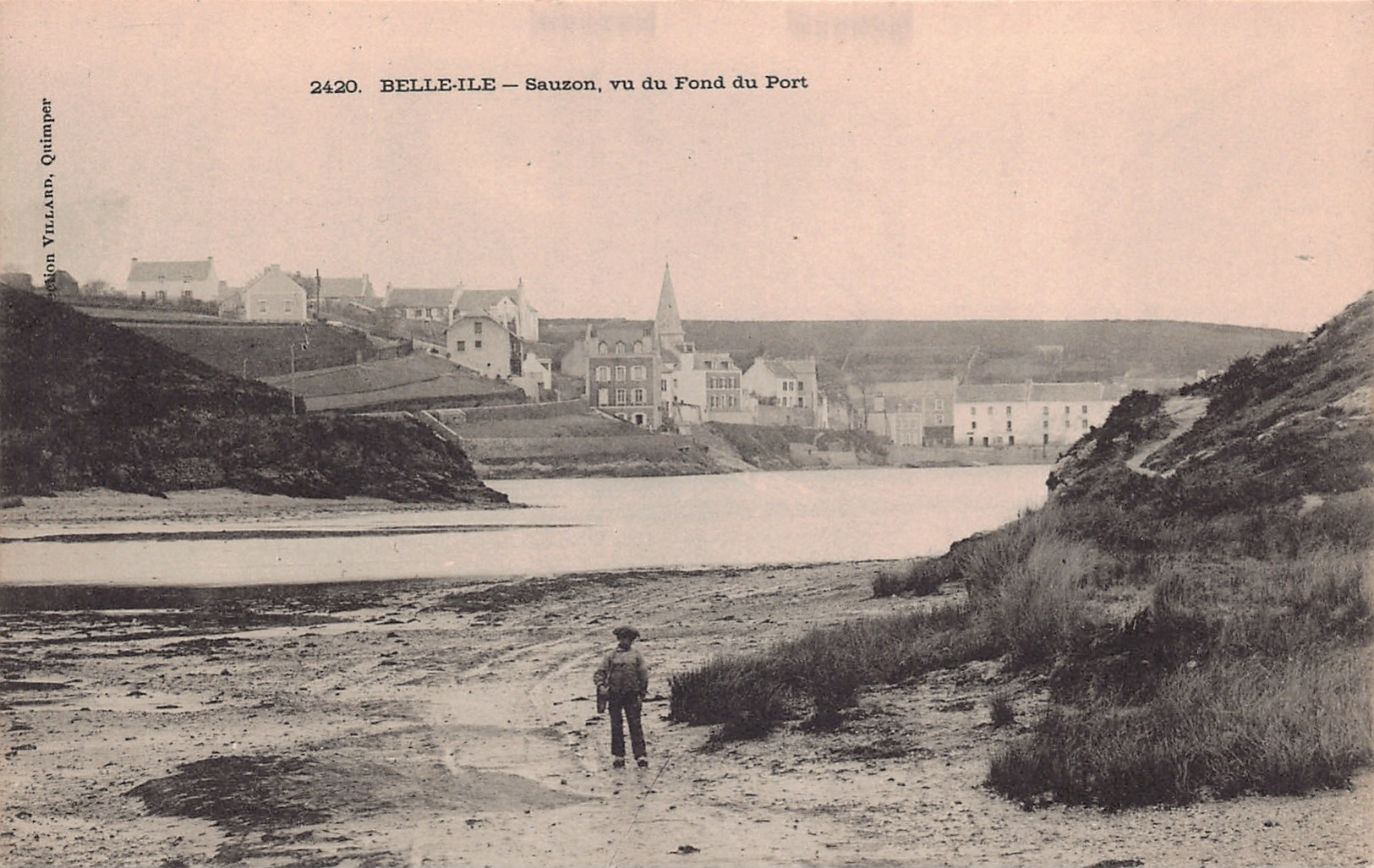 BELLE ILE En MER  -  Sauzon Vue Du Fond Du Port  Edts Villard 2420 - Belle Ile En Mer