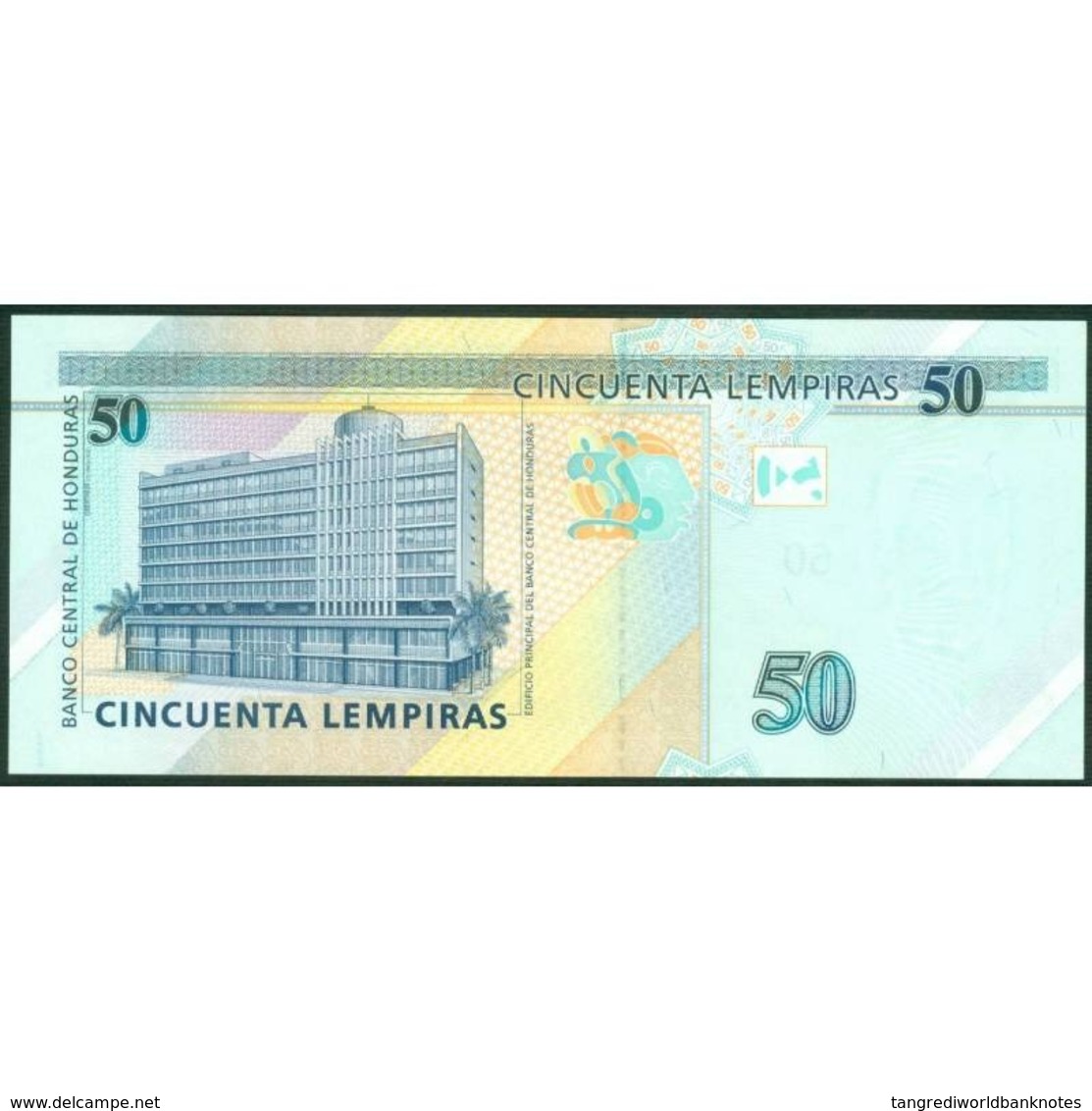 TWN - HONDURAS 94b - 50 Lempiras 6.5.2010 Prefix AM - Printer: OBERTHUR TECHNOLOGIES﻿ UNC - Honduras