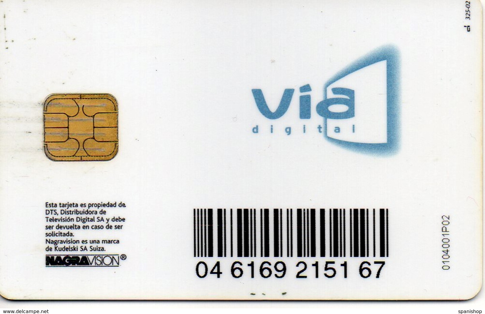 TV SATELITE CARD VIA DIGITAL , TELEVISION TELECARTE - Autres Formats