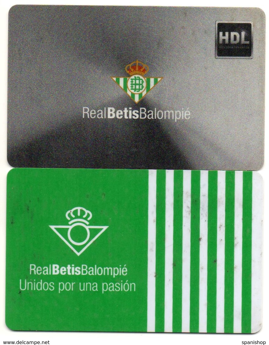 2 ANUAL MEMBER PASS EXPLAYER FOOTBALL TEAM REAL BETIS SPAIN - SEASONS12-13, 13-14 - Toegangskaarten