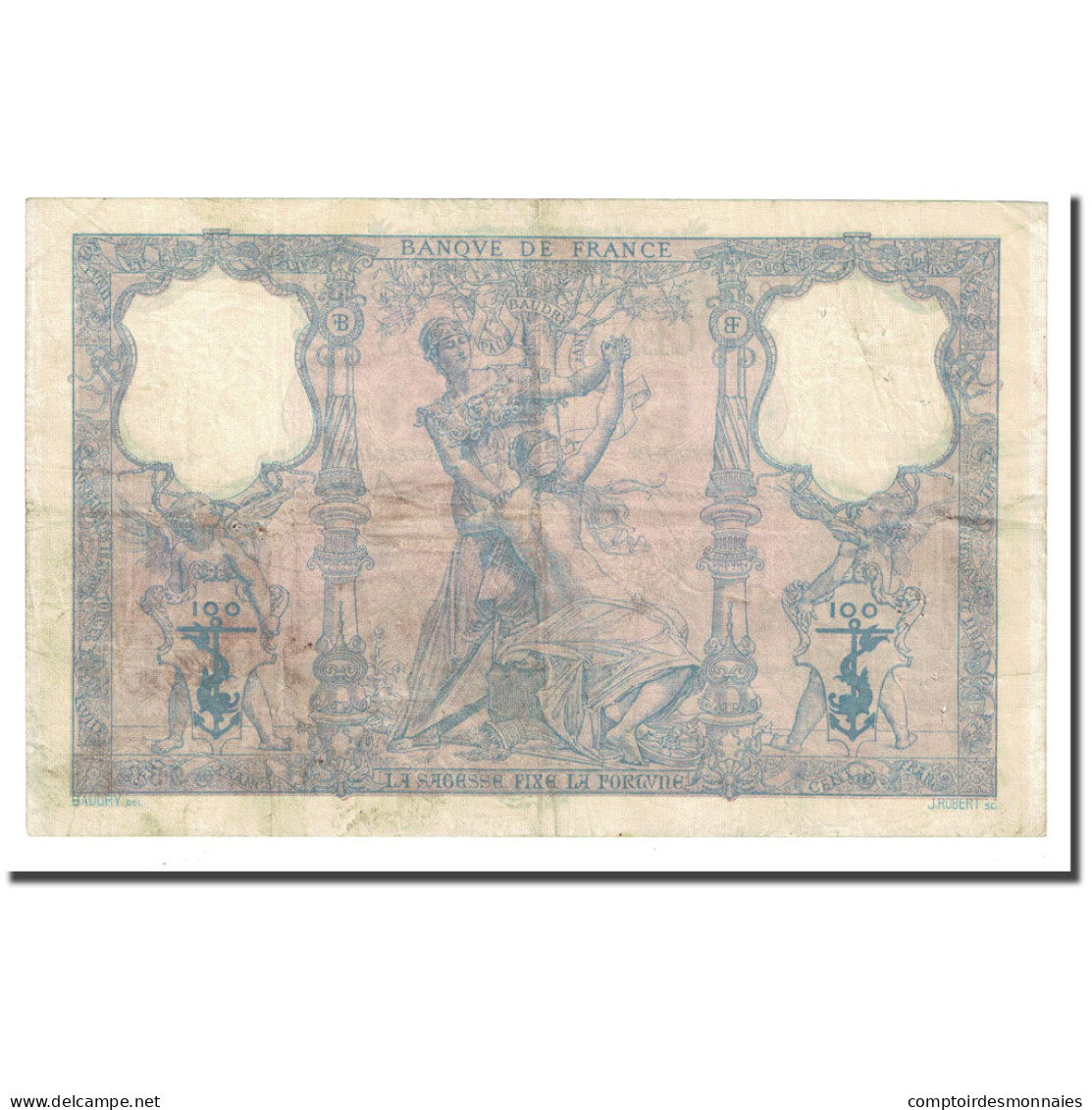 France, 100 Francs, Bleu Et Rose, 1900-03-10, TTB, Fayette:21.13, KM:65b - 100 F 1888-1909 ''Bleu Et Rose''