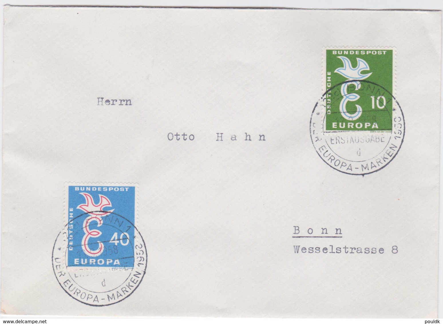 Germany FDC 1958 Europa CEPT   (G104-48) - 1958