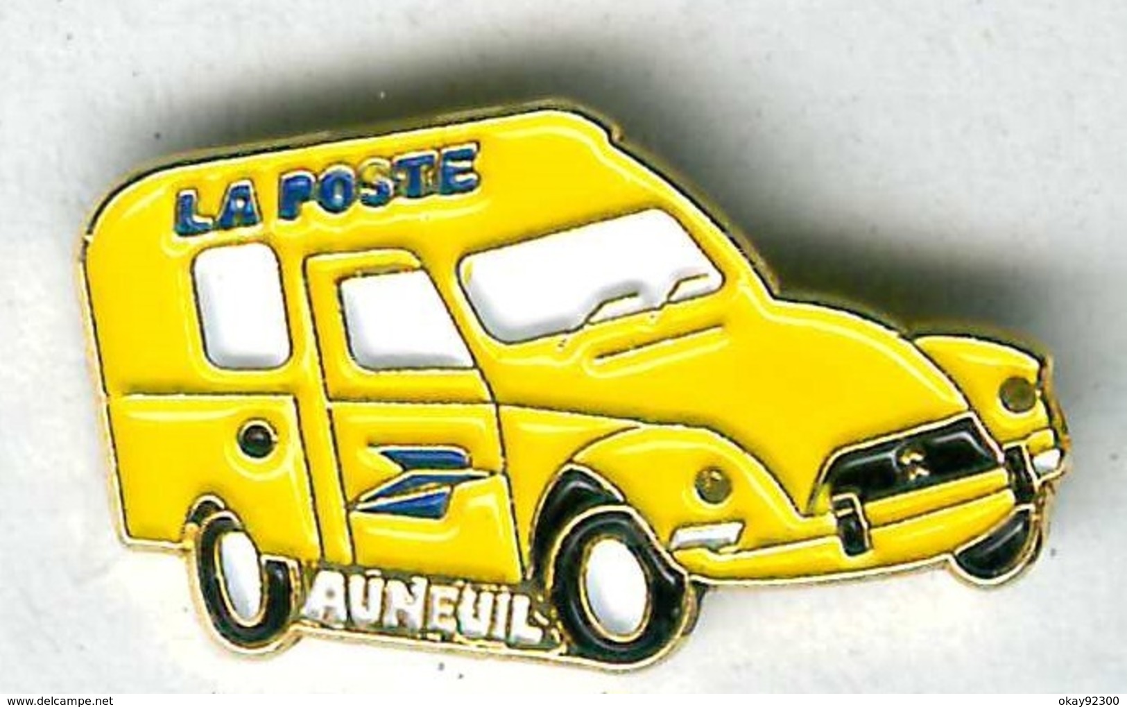 Pin's Citroën 2 Chevaux 2CV Dyane Diane La Poste Auneuil - Citroën