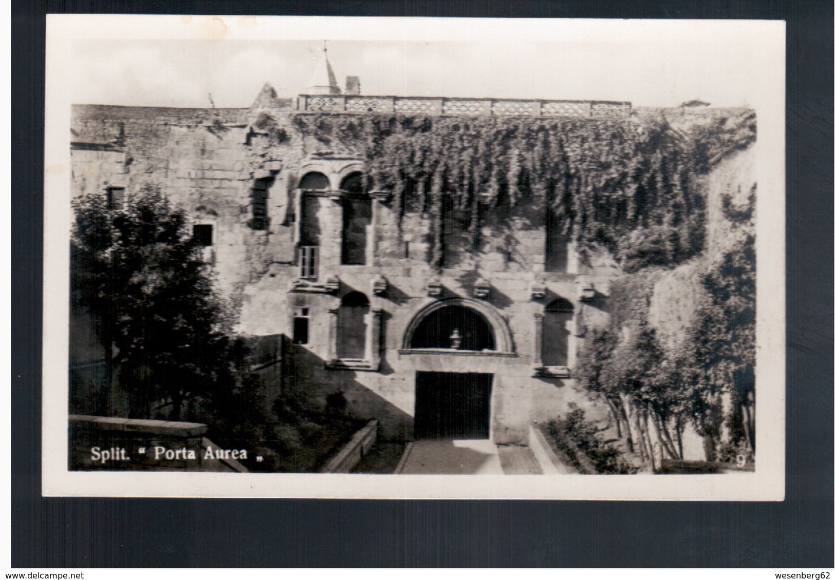 CROATIA Split Porta Aurea Ca 1930 Old Photo Postcard - Croatia