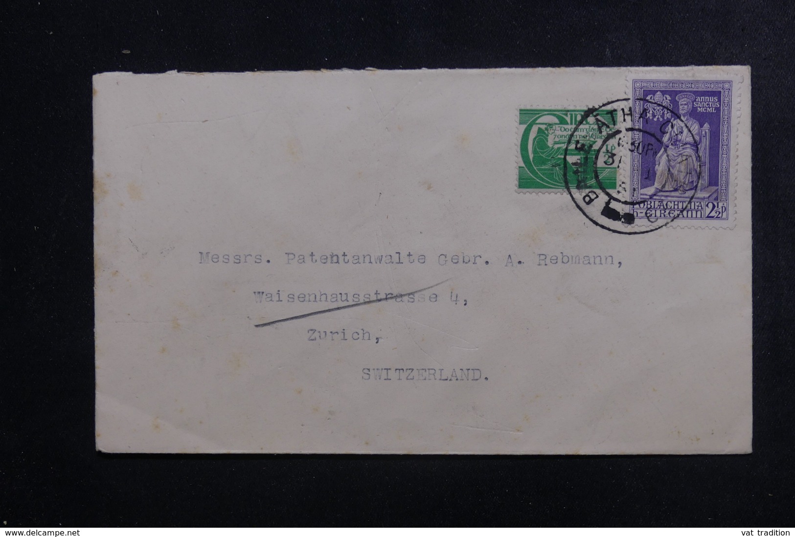 IRLANDE - Enveloppe Pour La Suisse En 1951, Affranchissement Plaisant - L 46286 - Storia Postale