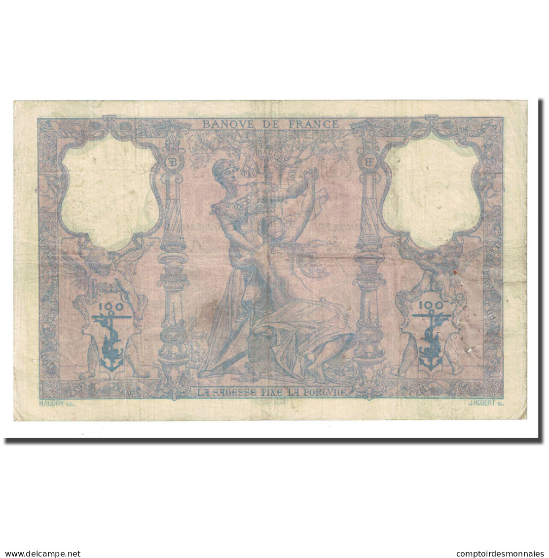 France, 100 Francs, Bleu Et Rose, 1900-04-14, TTB, Fayette:21.13, KM:65b - 100 F 1888-1909 ''Bleu Et Rose''