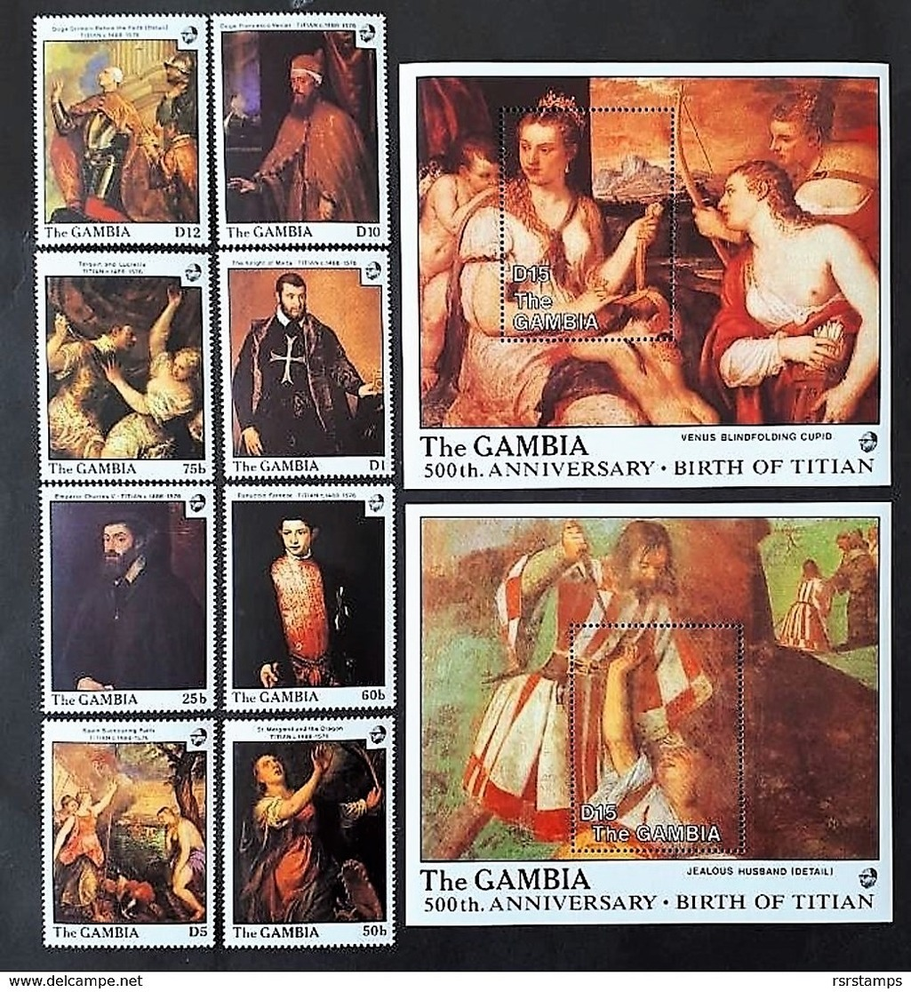 # Gambia 1988**Mi.773-82 Painting-Titian ,MNH [22;3] - Sonstige & Ohne Zuordnung