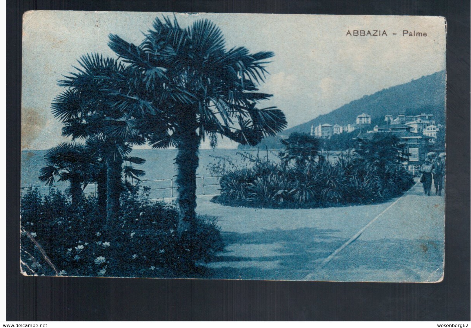 CROATIA Abbazia Palma 1928 Old Postcard - Croacia
