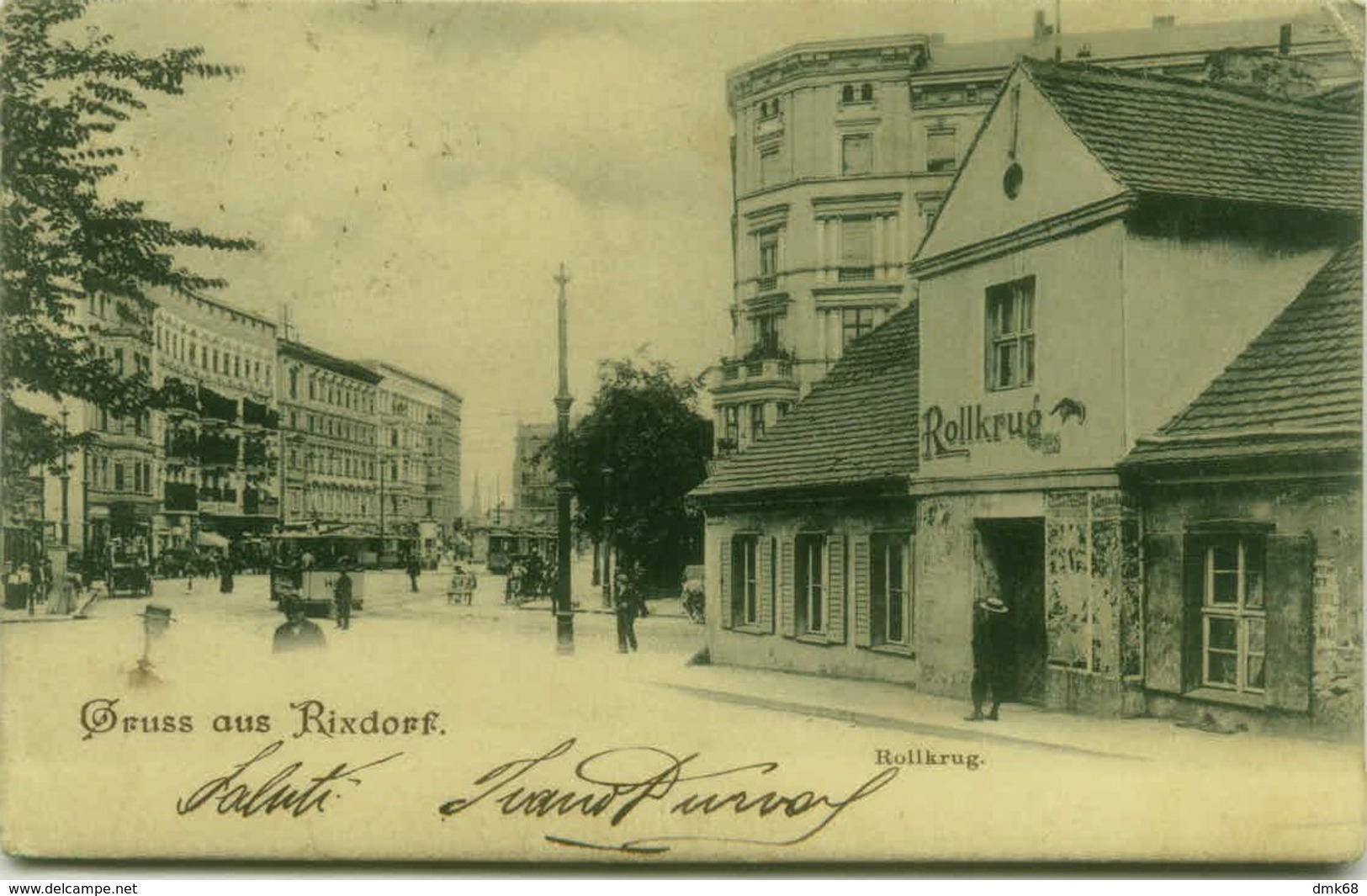 AK GERMANY - BERLIN - GRUSS AUS RIXDORF - ROLLKRUG - 1900s (5494) - Rixdorf