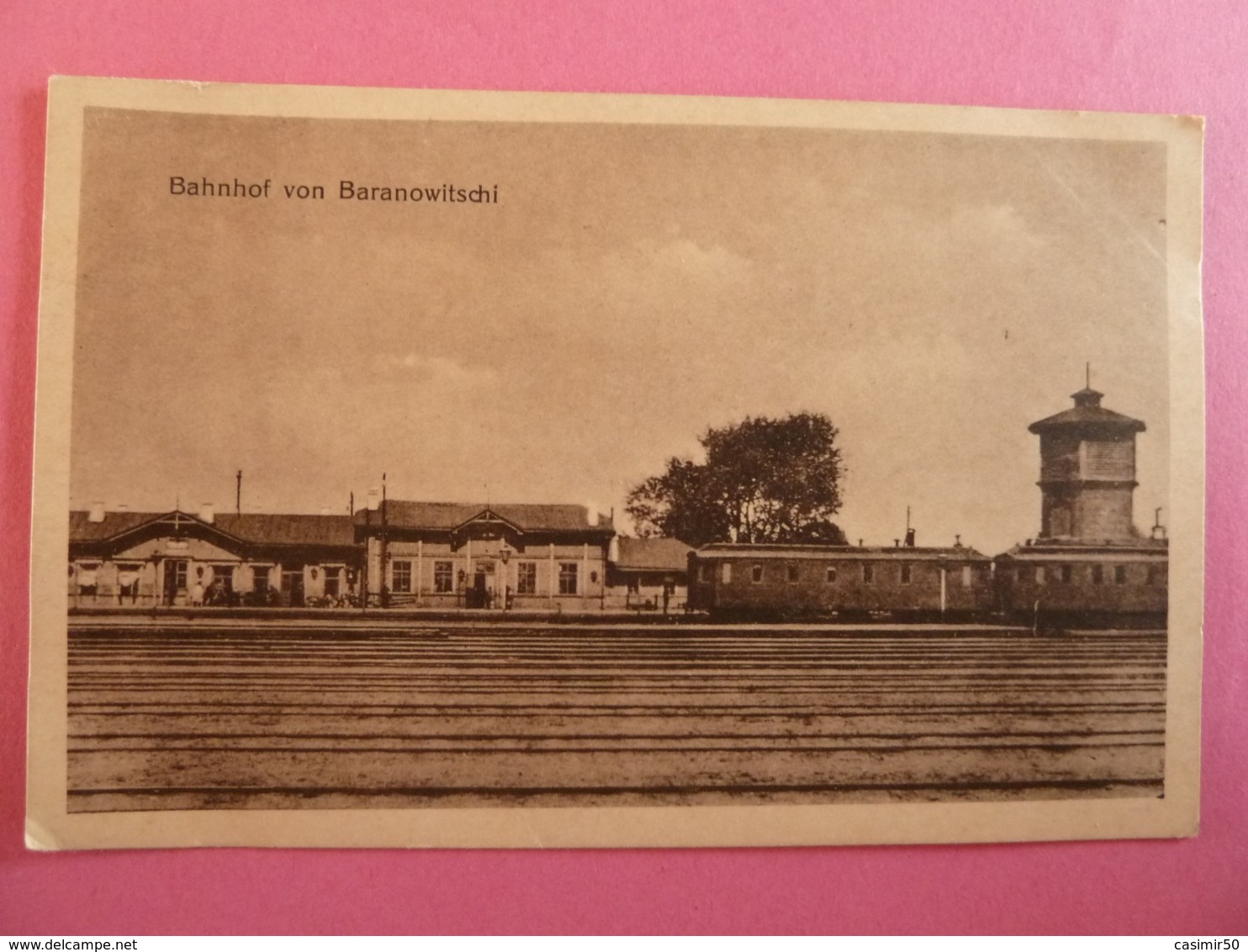 BAHNHOF VON BARANOWITSCHI FELDPOSTKARTE - Weißrussland