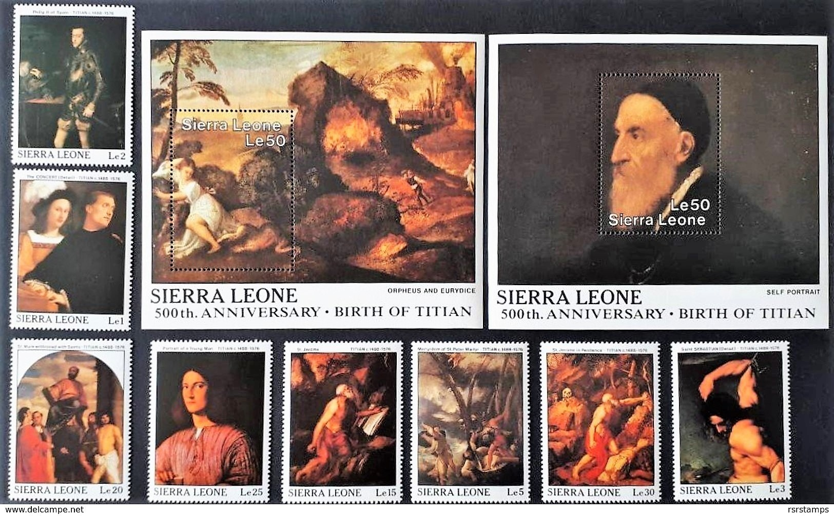 # Sierra Leone 1988**Mi.1112-21 Painting-Titian , MNH [22,50] - Sonstige & Ohne Zuordnung