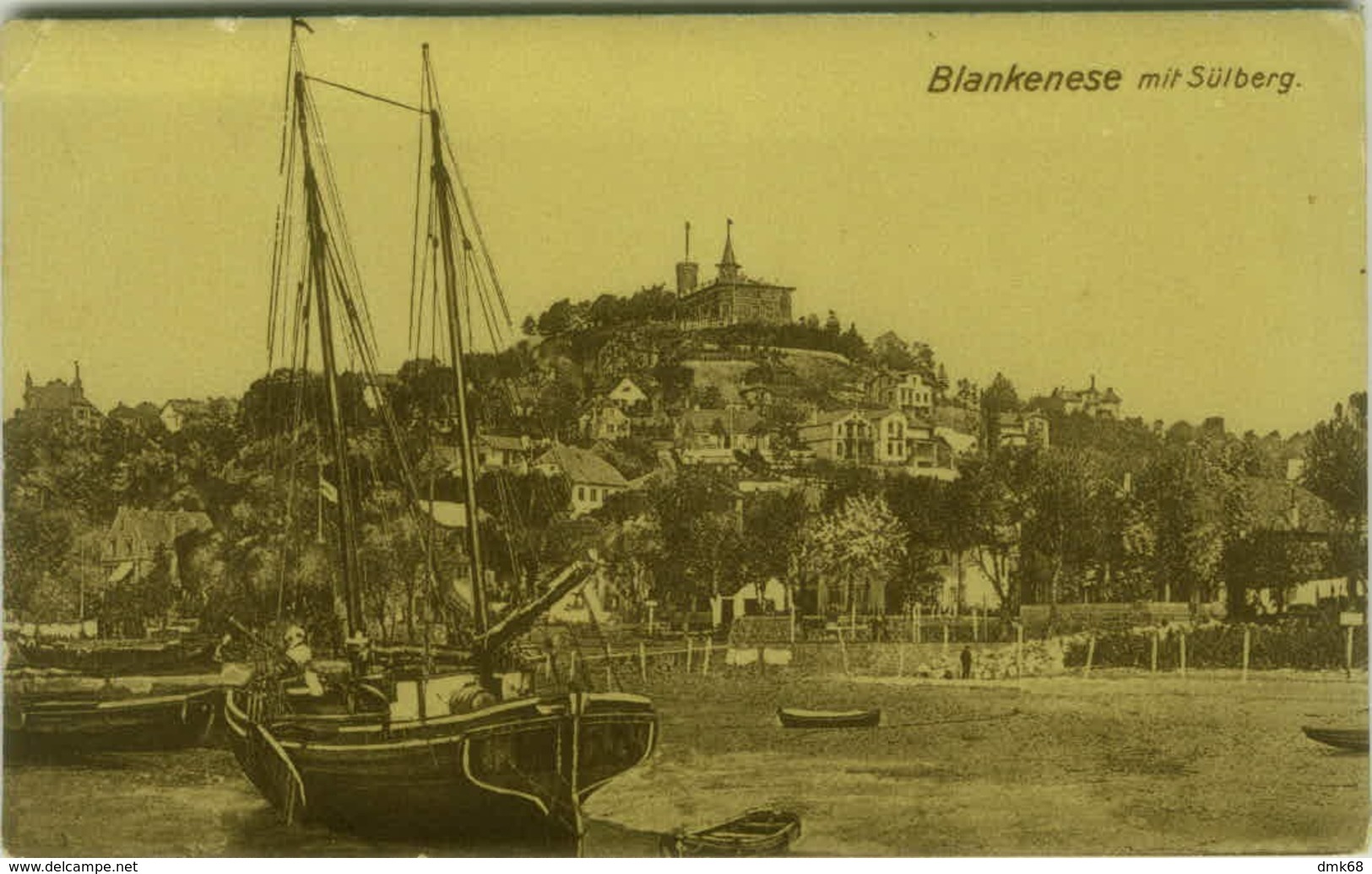 AK GERMANY - HAMBURG - BLANKENESE MIT SULBERG - 1910s (5496) - Blankenese