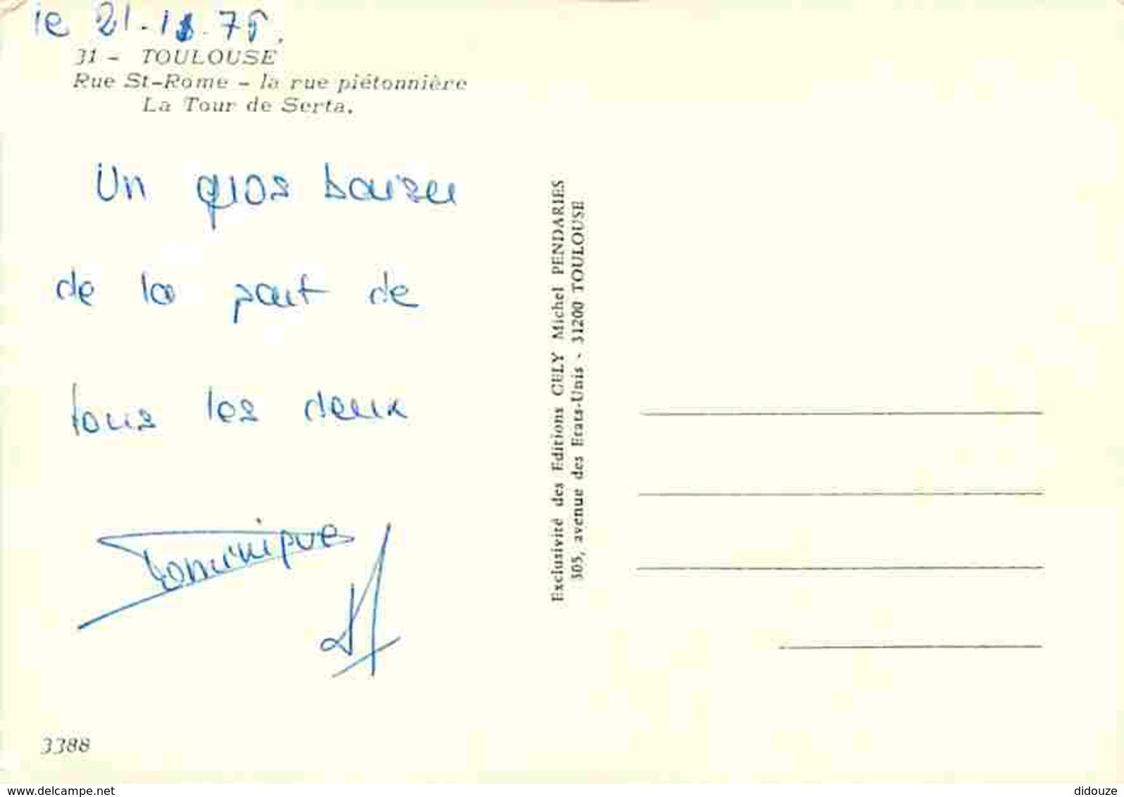 31 - Toulouse - Rue Saint Rome - La Rue Piétonnière - La Tour De Serta - Commerces - Voir Scans Recto-Verso - Toulouse