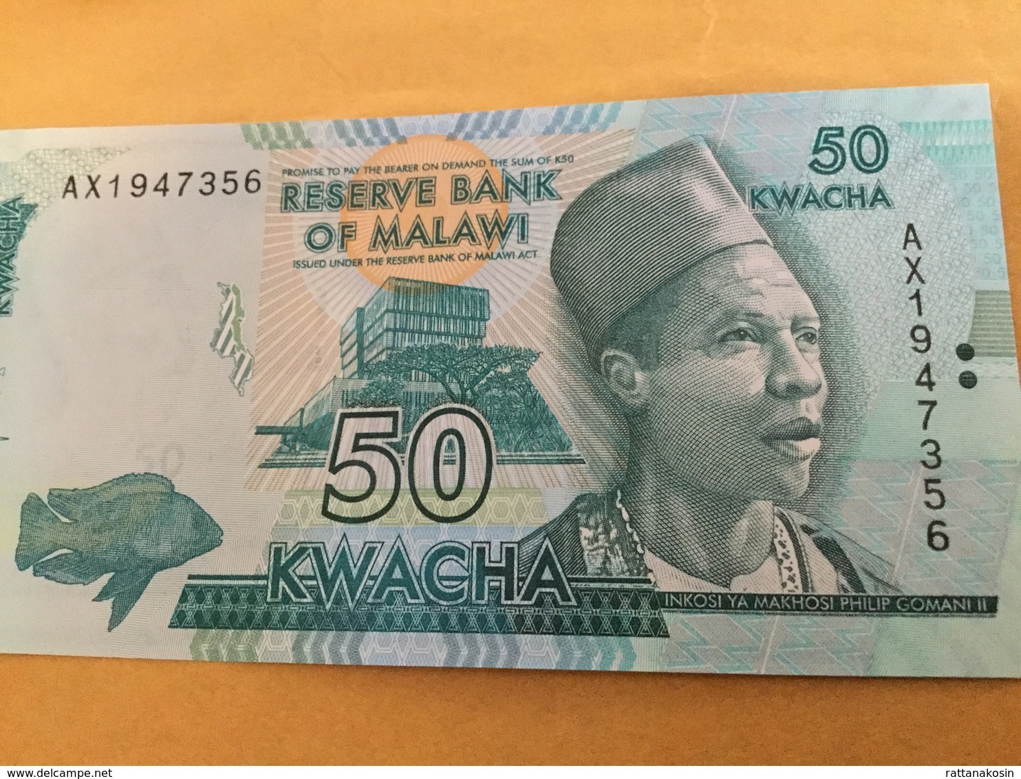 MALAWI P64b 50 Kwacha 1.1.2015 #AX UNC. - Malawi