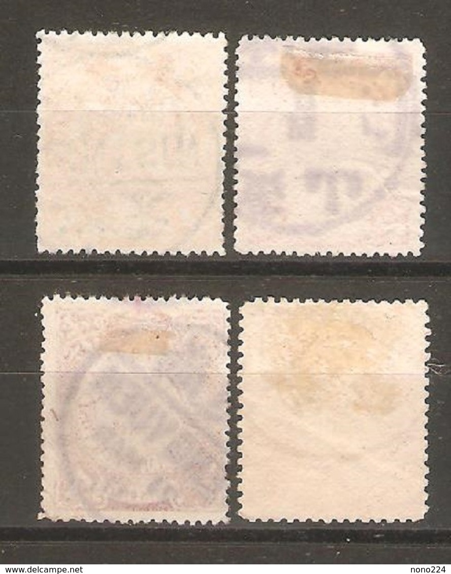 4 Timbres De 1898 ( Chine / Dragon ) - Usati