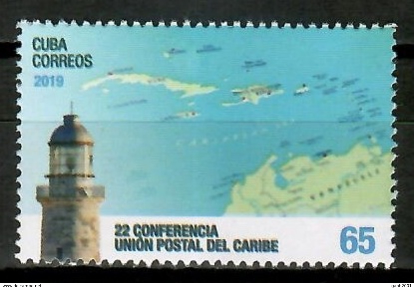 Cuba 2019 / Lighthouse Postal Congress MNH Faro Congreso Postal Leuchttürme / Cu15005  C4-5 - Faros