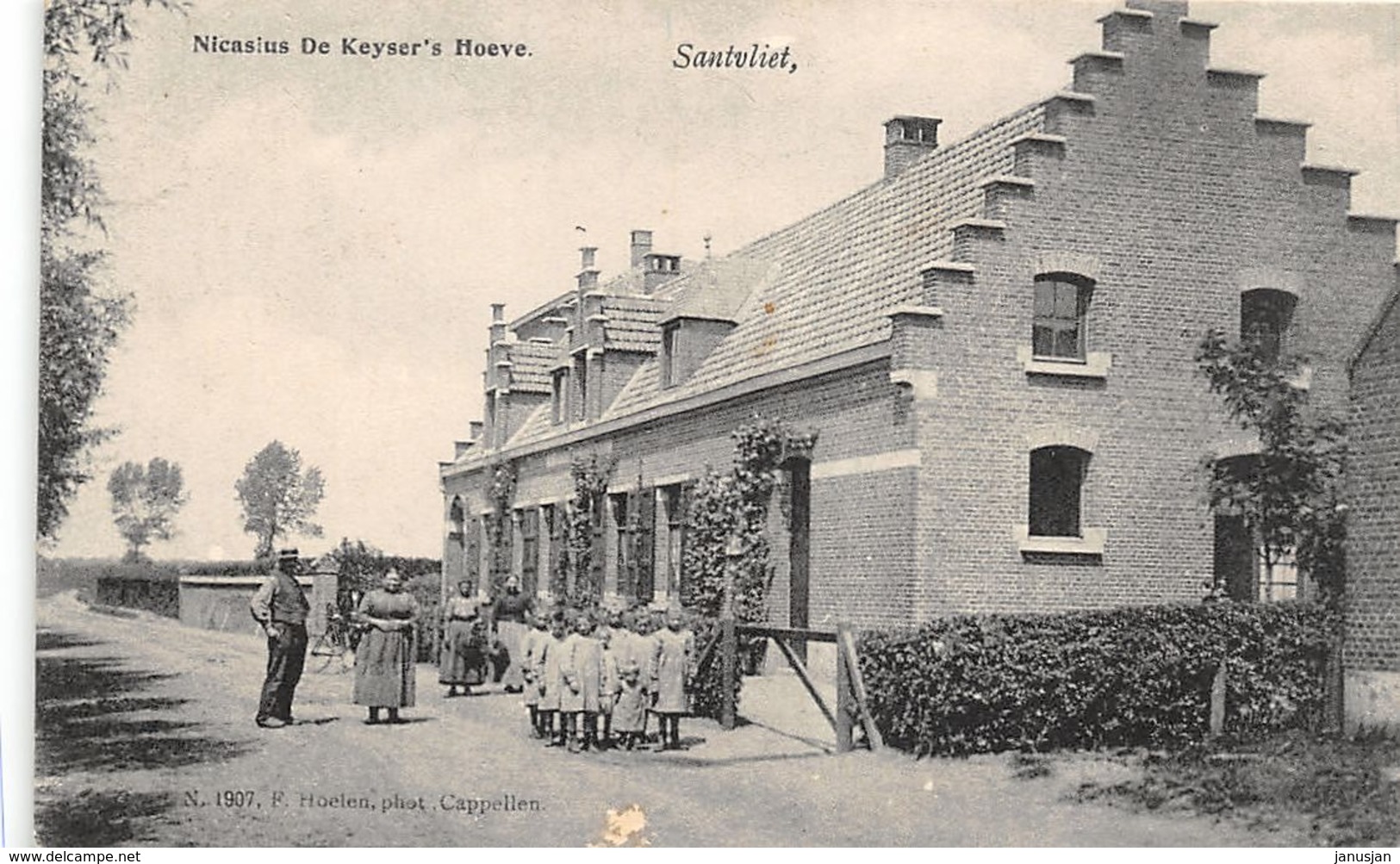 BA021 Antwerpen Zandvliet Santvliet Nicasius De Keyser's Hoeve 1919 - Autres & Non Classés
