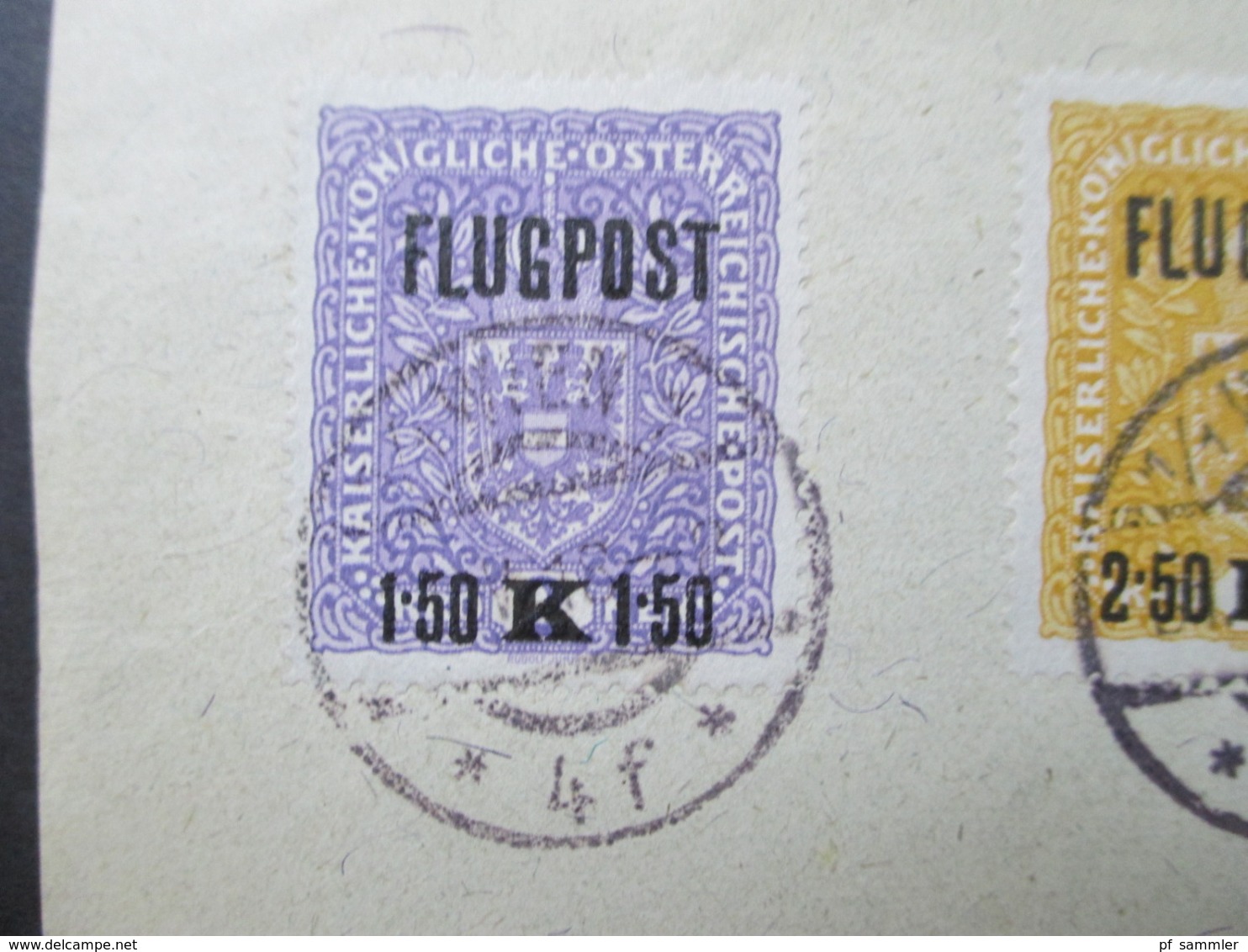 Österreich Flugpost Nr. 225 - 227 Wien 1 - Lemberg Flug Vom 1.4.1918 - Covers & Documents