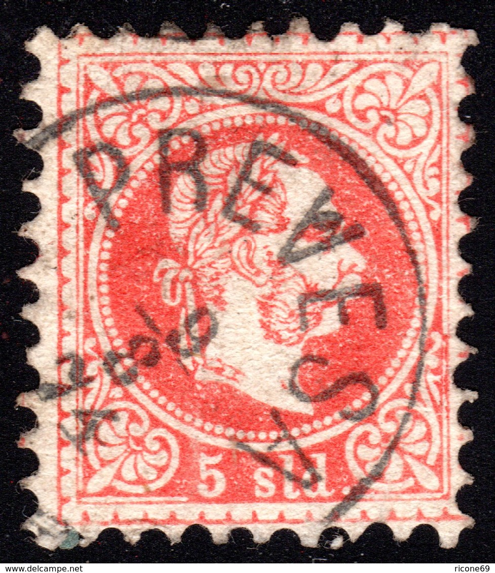 Österreich Post Levante, 5 S. M. Griechenland Stempel PREVESA - Oostenrijkse Levant