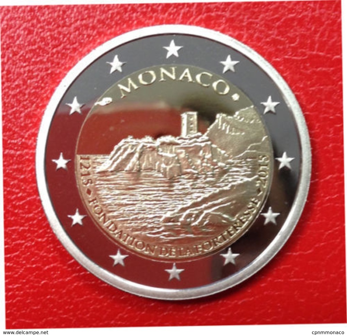 MONACO 2015 2 Euro In PP, BE, Proof  800 JAHRE Bau Des Schlosses Auf Dem Felsen. - Monaco