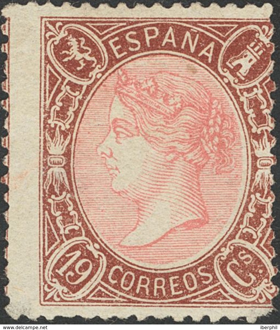 (*)77. 1865. 19 Cuartos Castaño Y Rosa (leve Defecto). BONITO. - Sonstige & Ohne Zuordnung