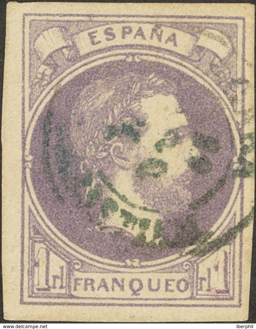 º158. 1874. 1 Real Violeta (inapreciable Puntito Claro). MAGNIFICO. - Sonstige & Ohne Zuordnung