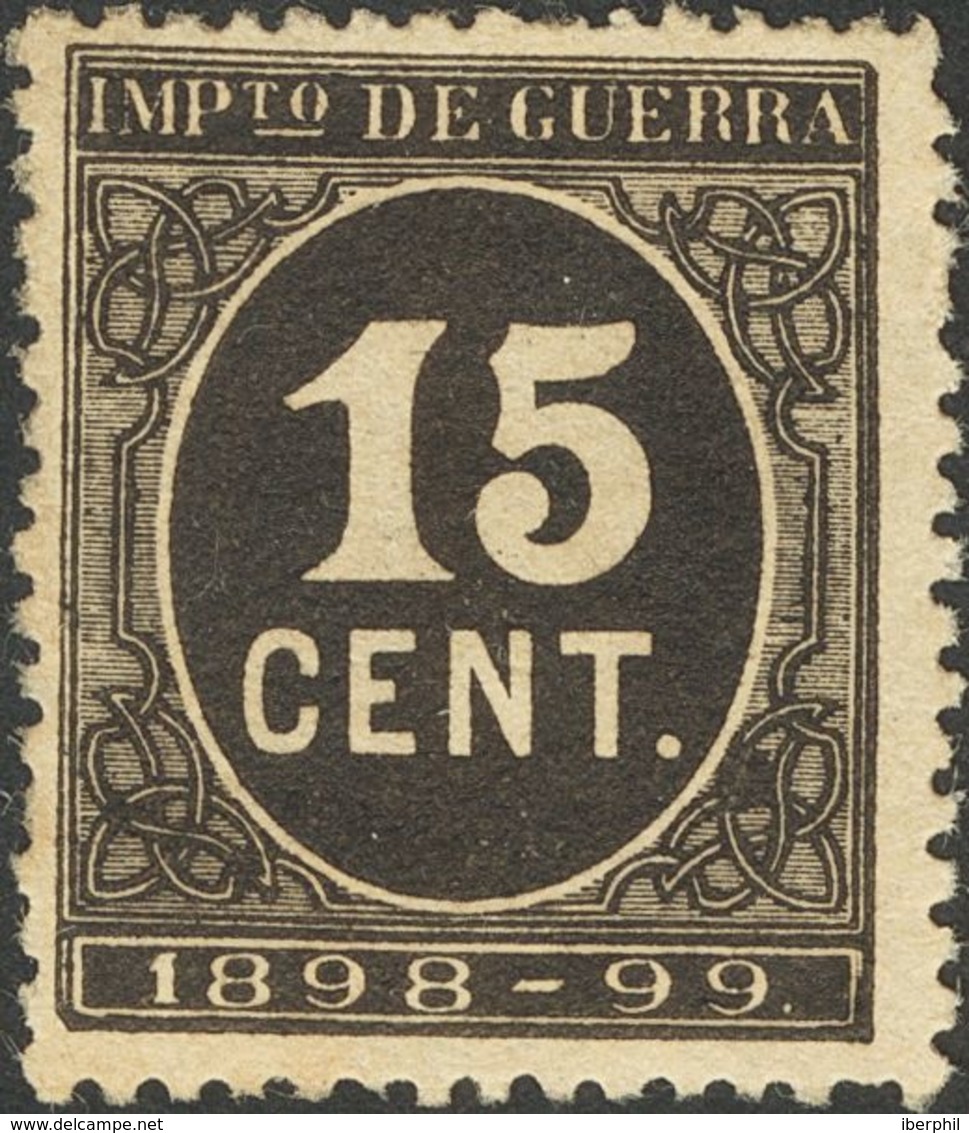 (*)238. 1898. 15 Cts Negro. MAGNIFICO. - Autres & Non Classés