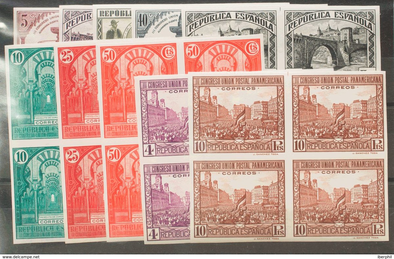 **604/13s(4). 1931. Serie Completa, Bloque De Cuatro. SIN DENTAR. MAGNIFICA. Edifil 2020: +1.540 Euros - Altri & Non Classificati