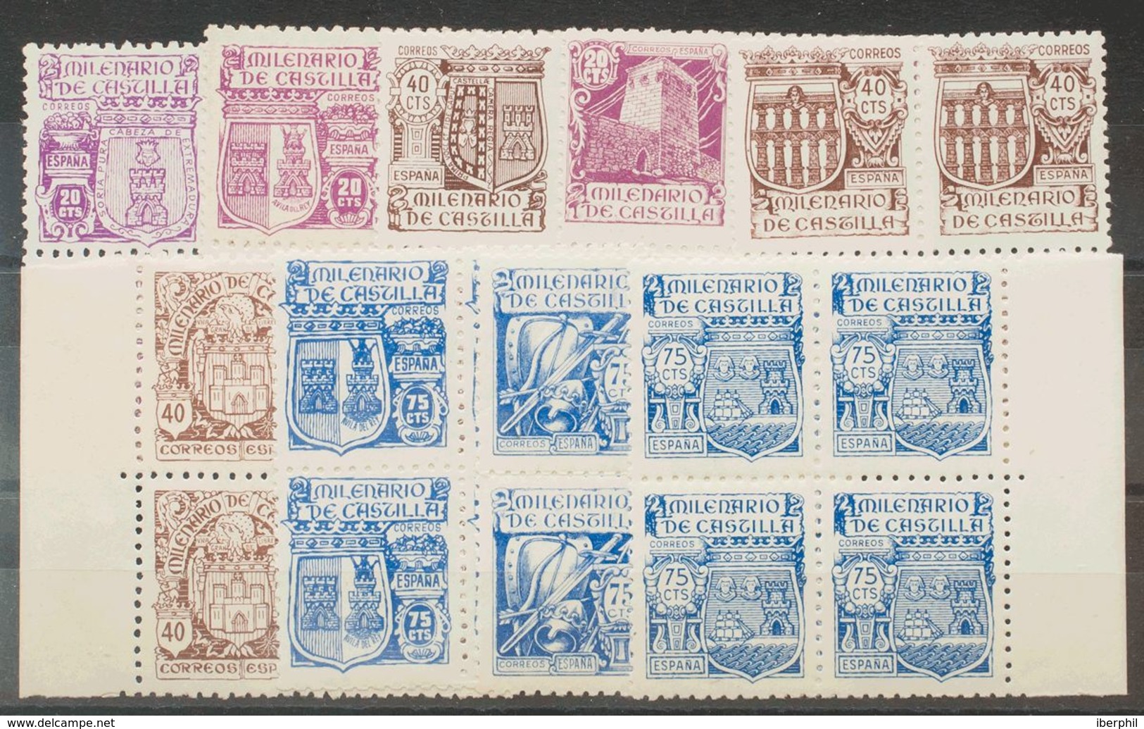 **974/82(4). 1944. Serie Completa, Bloque De Cuatro. MAGNIFICA. Edifil 2020: +140 Euros - Other & Unclassified